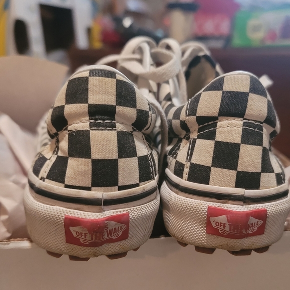 VANS Classic Checkerboard Lace-up Sneakers Size 8 - Picture 6 of 6